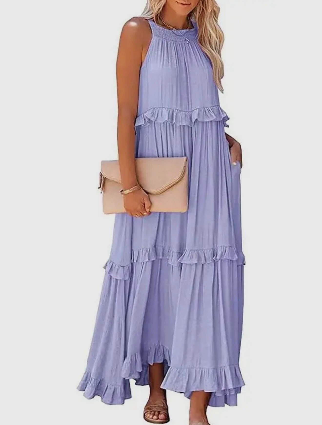Bohemia Round Neck Maxy dress