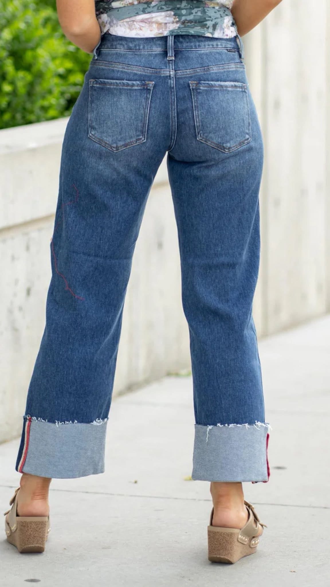 Risen Cuffed Denim