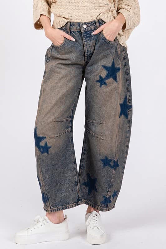 Sage & Fig Barrel Jeans