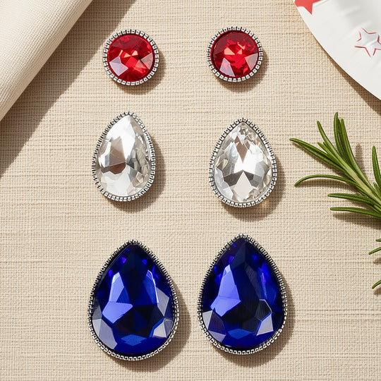 Crystal earring set