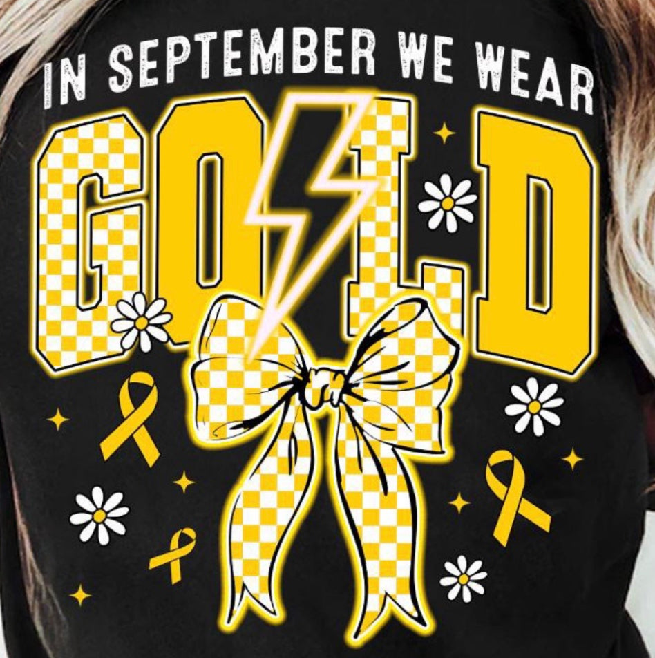 September we wear gold DTF