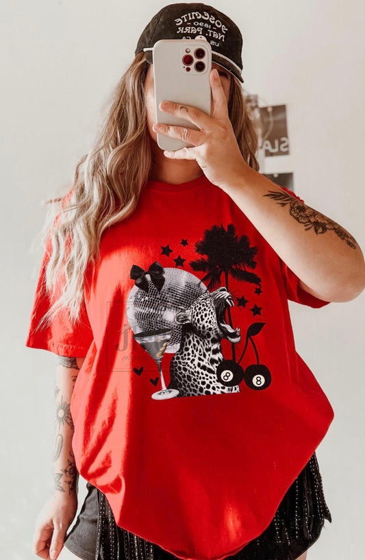 Trendy leopard collage