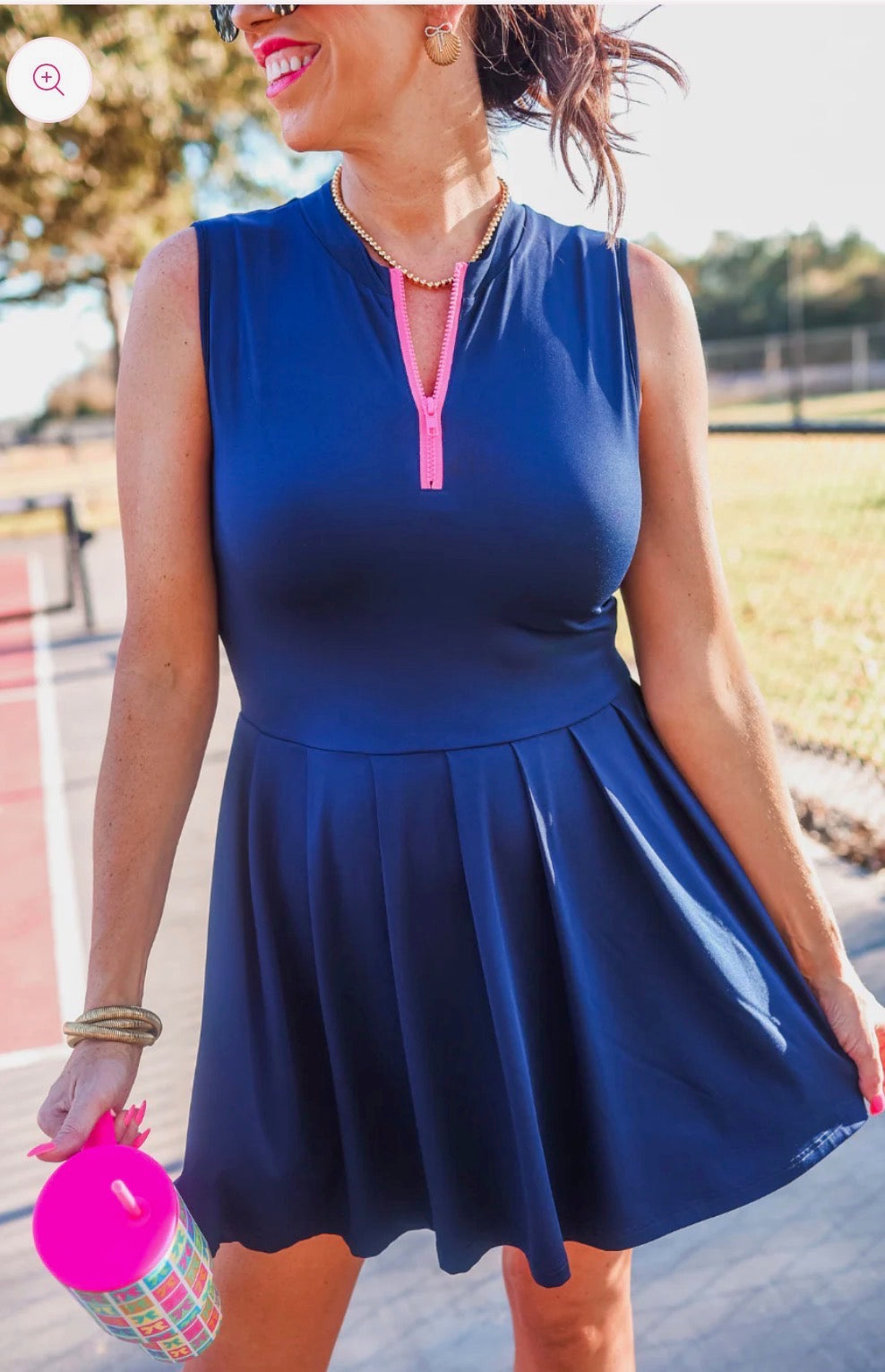 Navy tennis dress