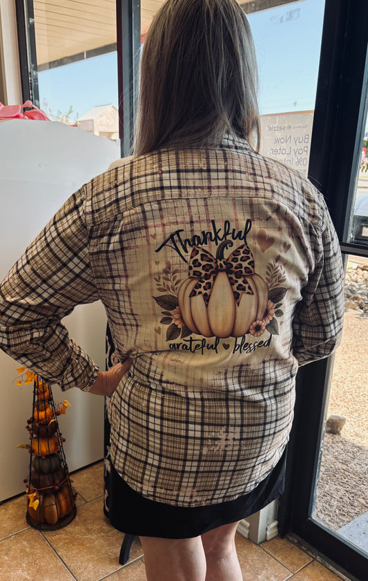 Bleached thankful flannel