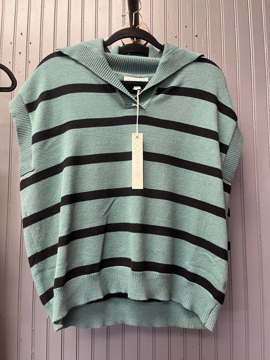 Green stripe top