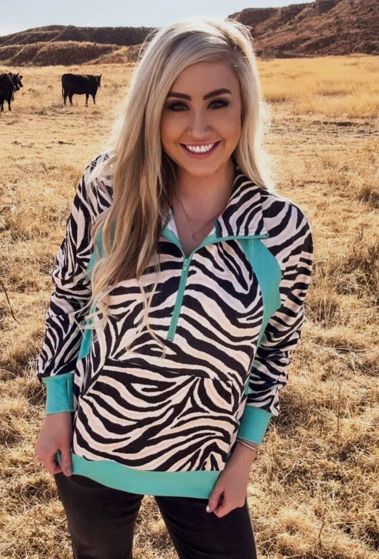 Zebra Pullover super soft