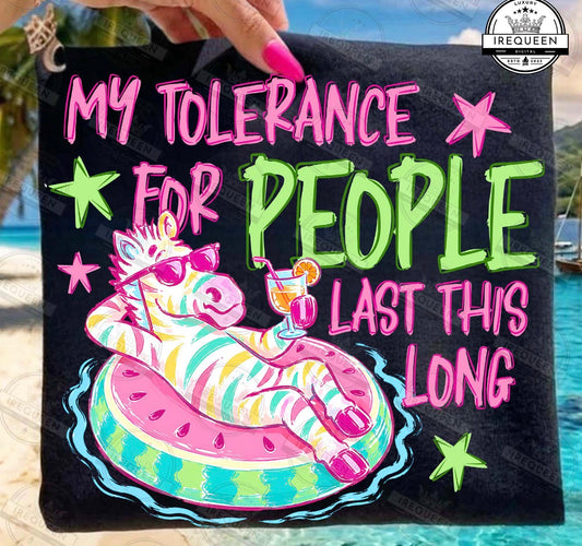 My tolerance for people