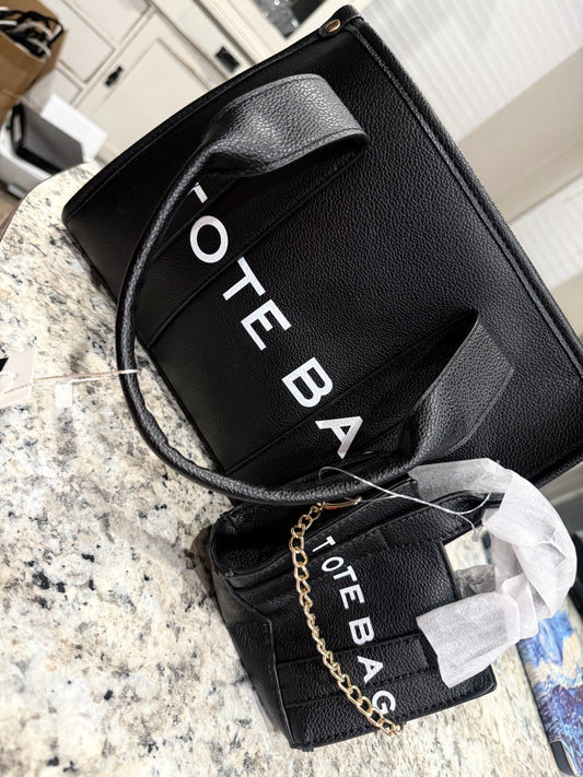 3pc Tote Bag Purse