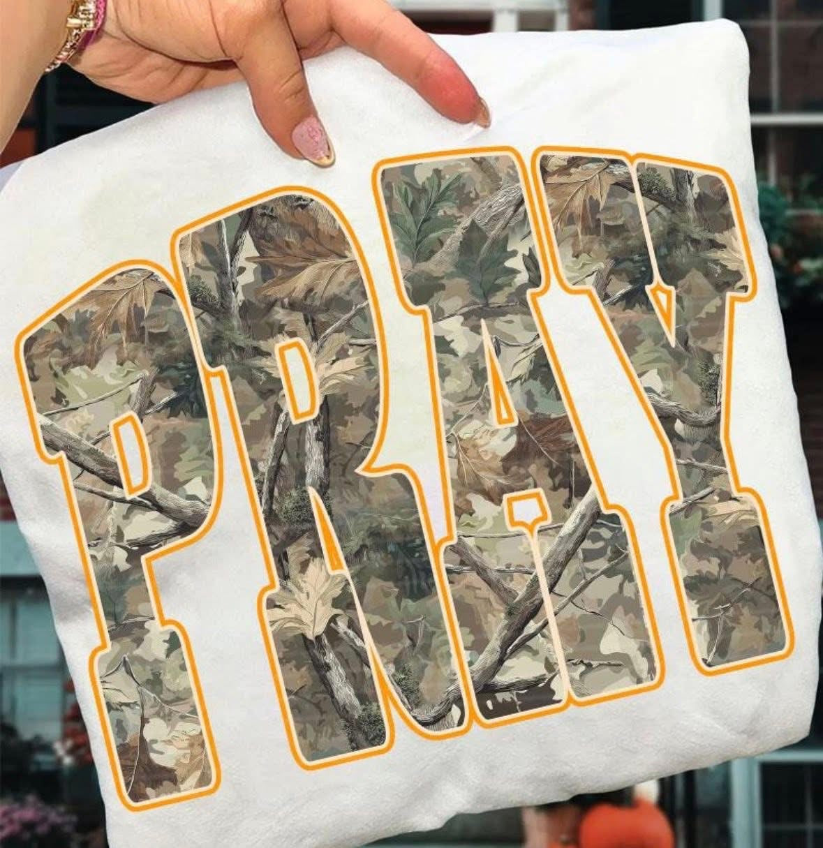 Comfort Color Camo Worship