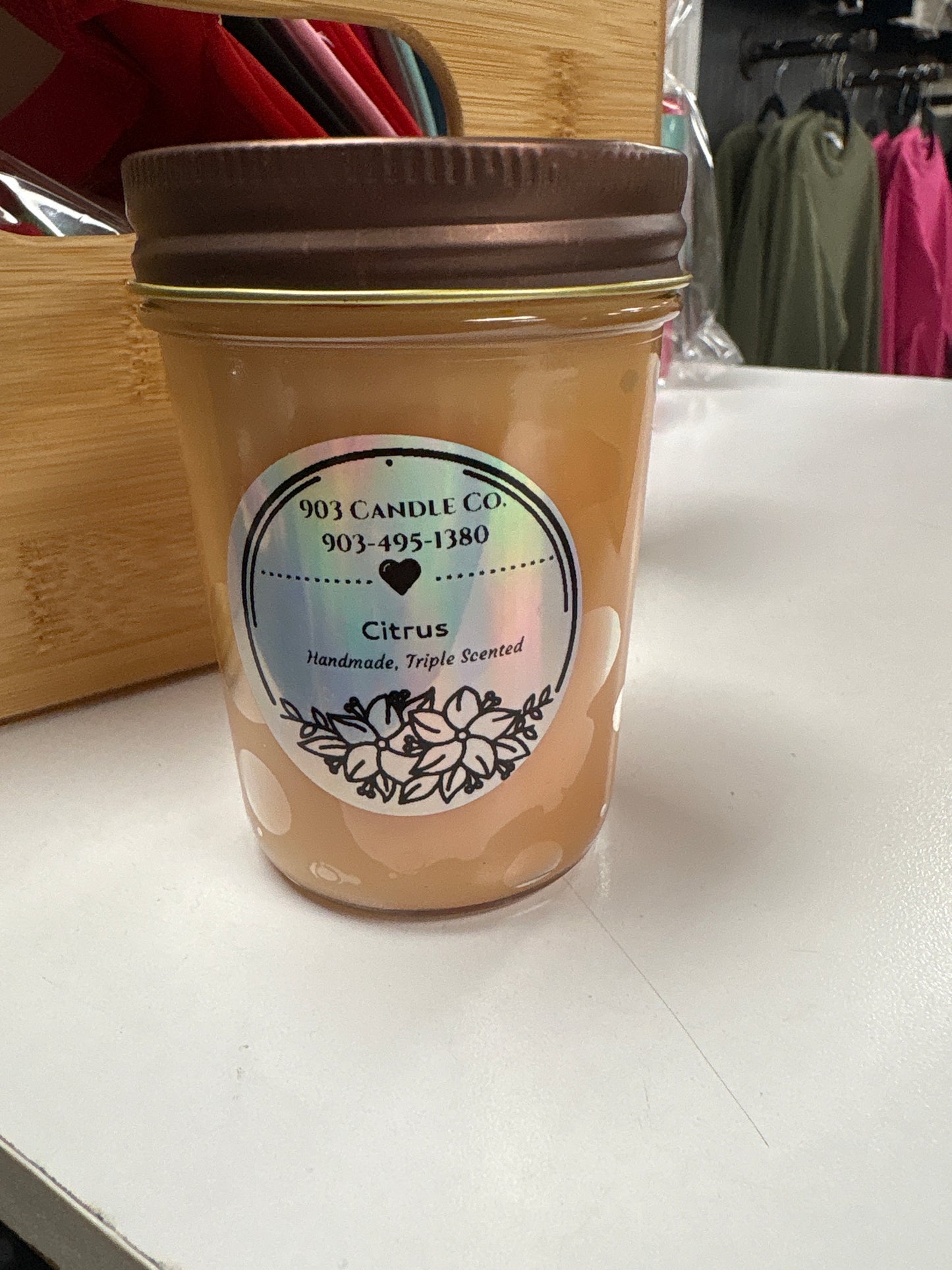 Citrus candle