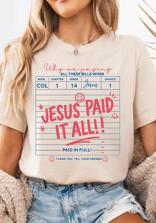 Jesus paid it all