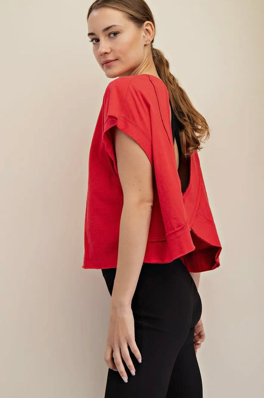 Cotton Slub Open Back