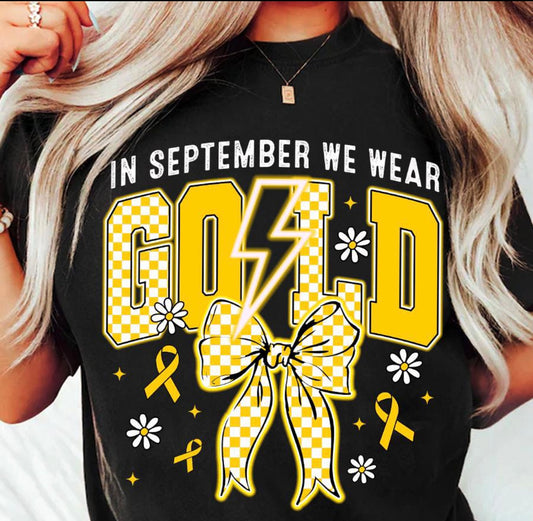 In September we wear gold