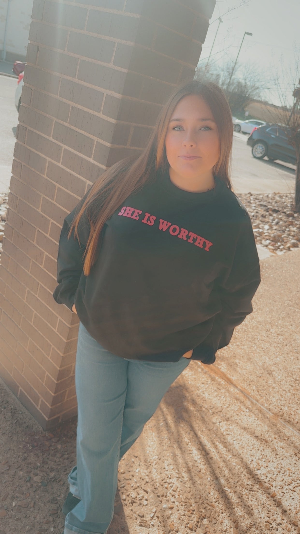 She is worthy w/bows