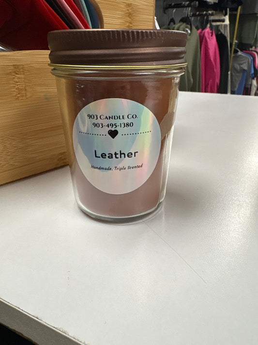 Leather candle