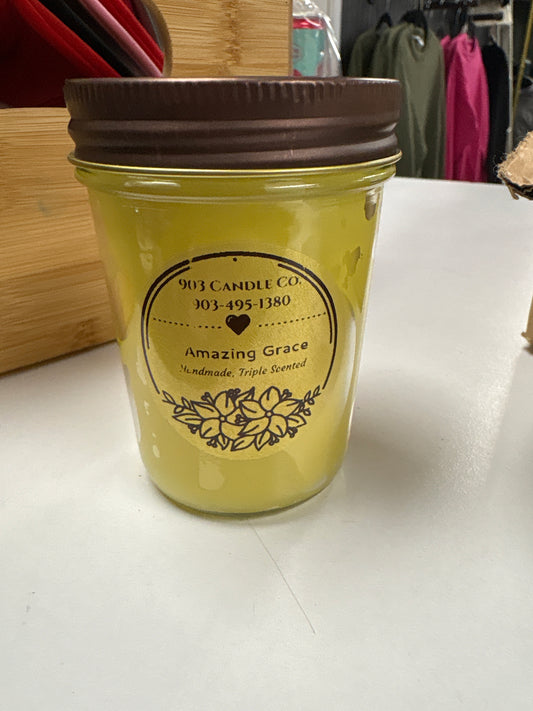 Amazing grace candle