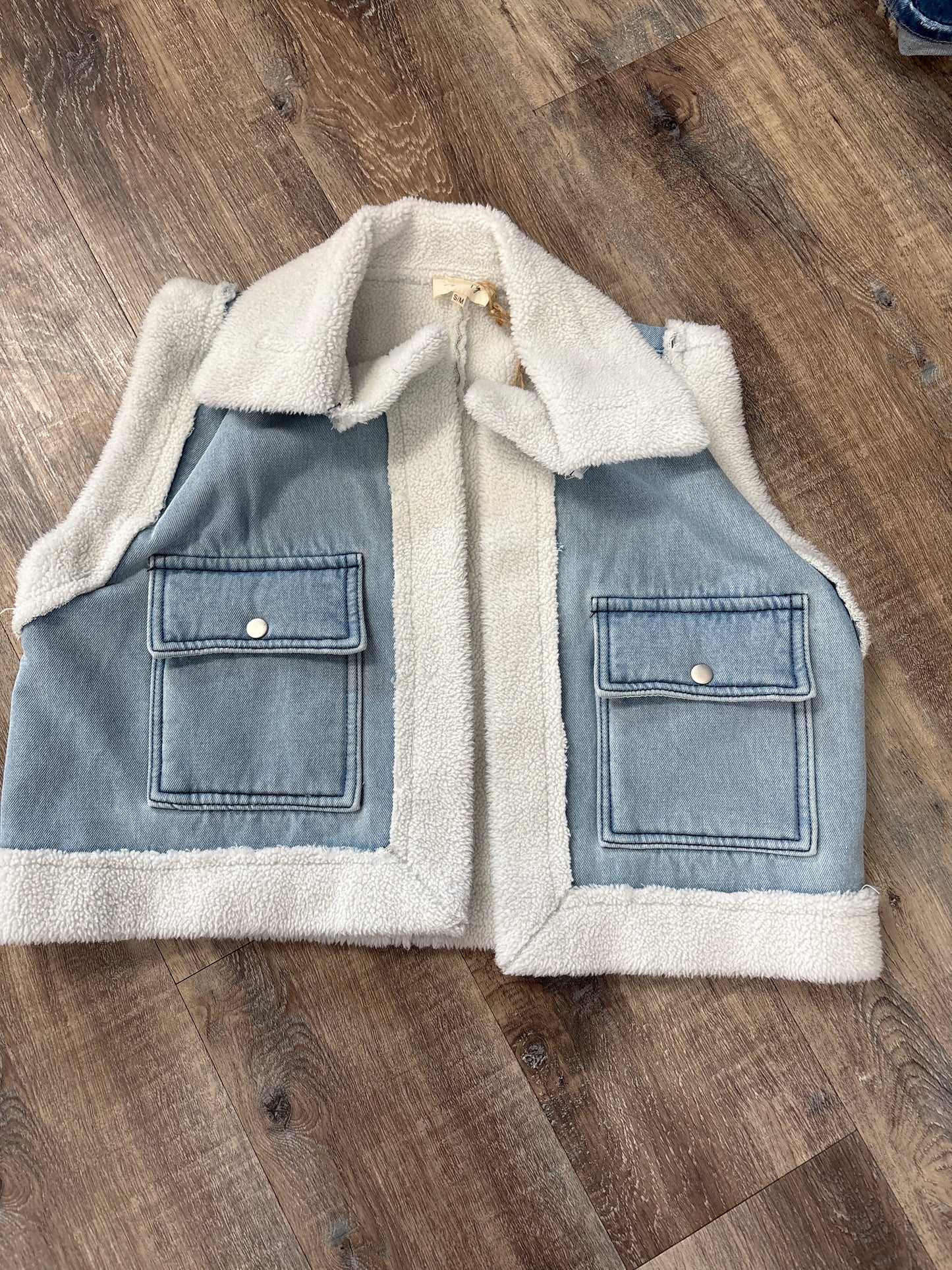 Sage and fig vest