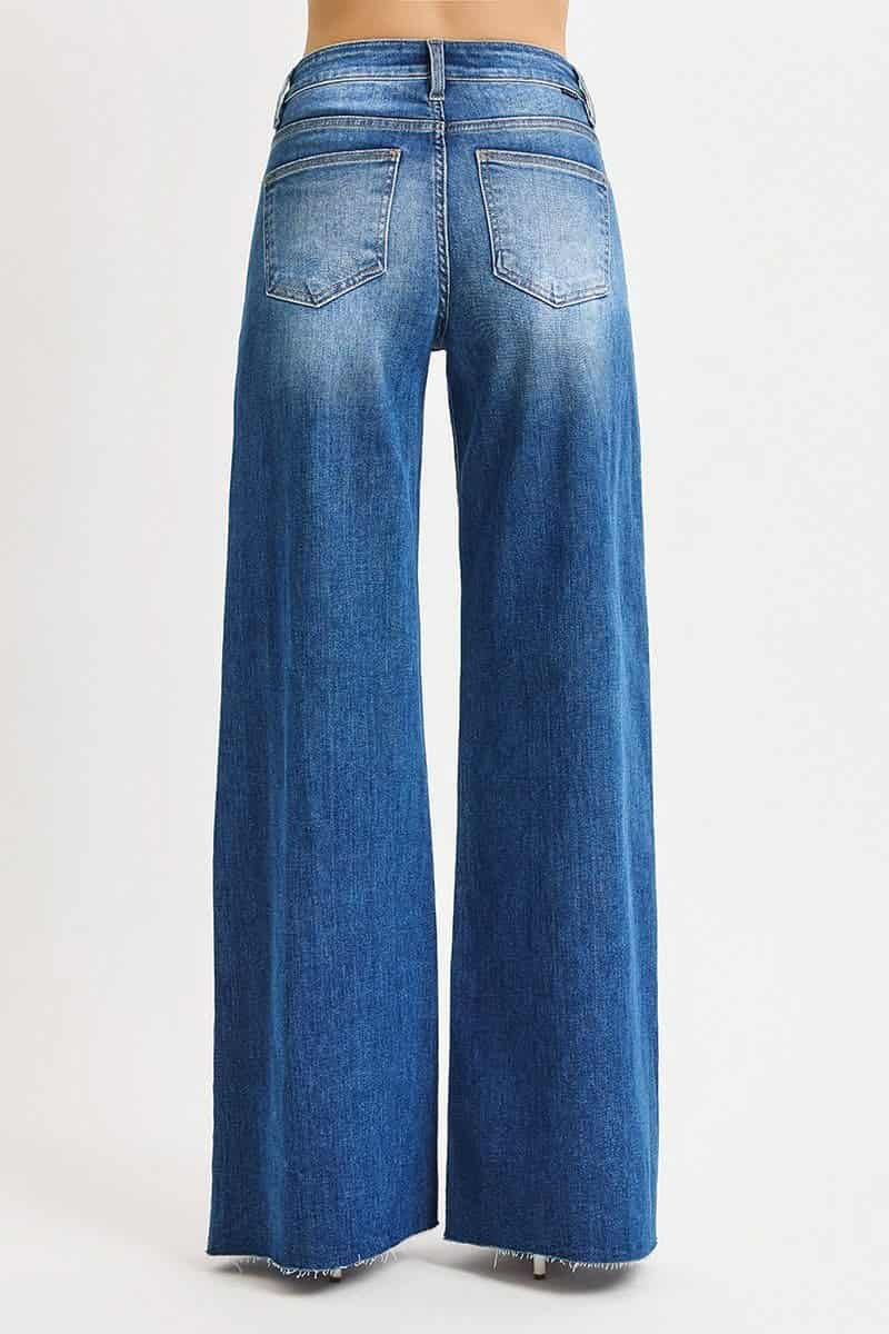 Risen tummy control palazzo denim