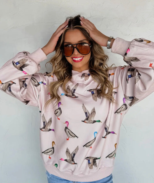 Duck Print Pullover