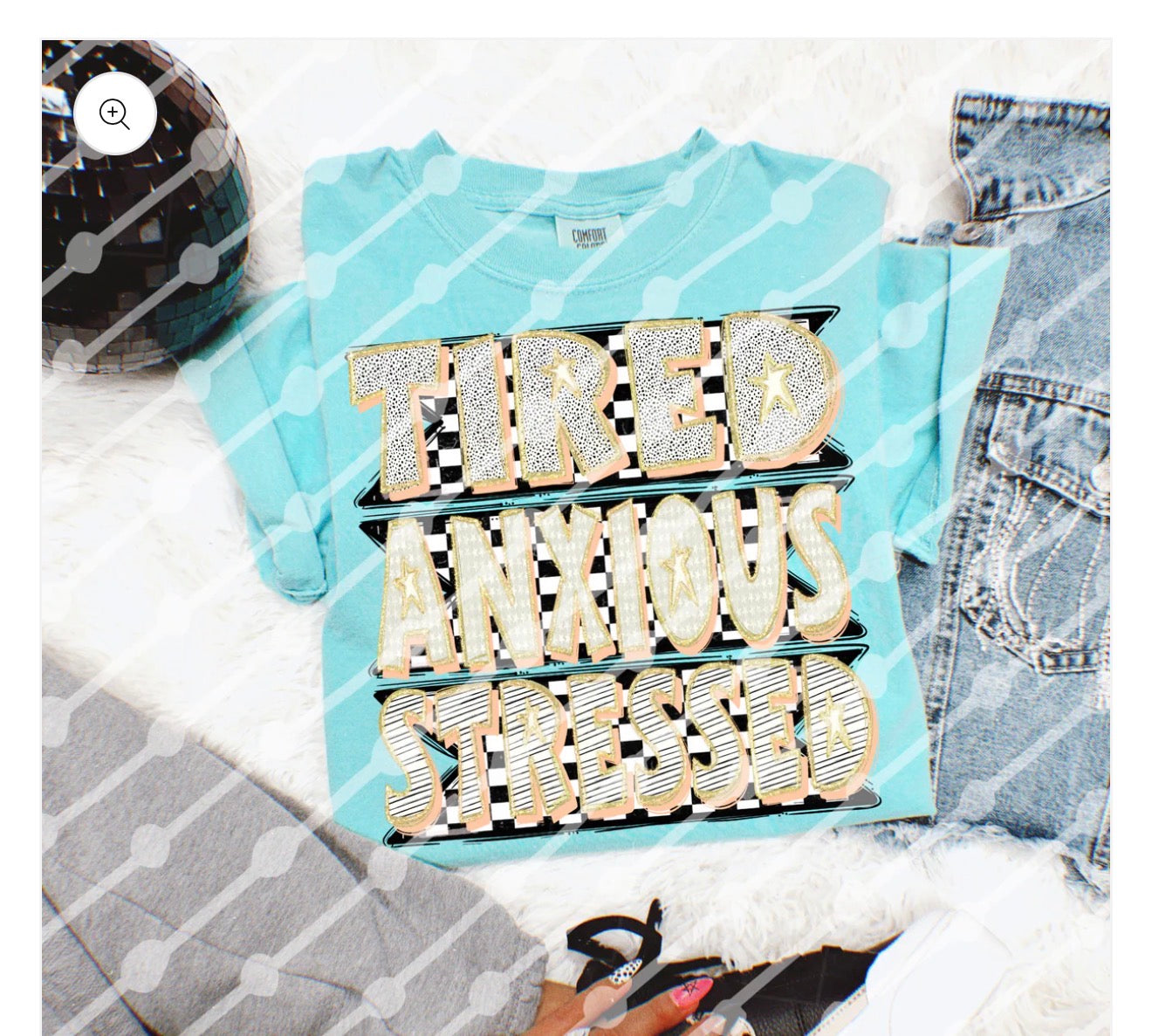 Tired anxious stressed