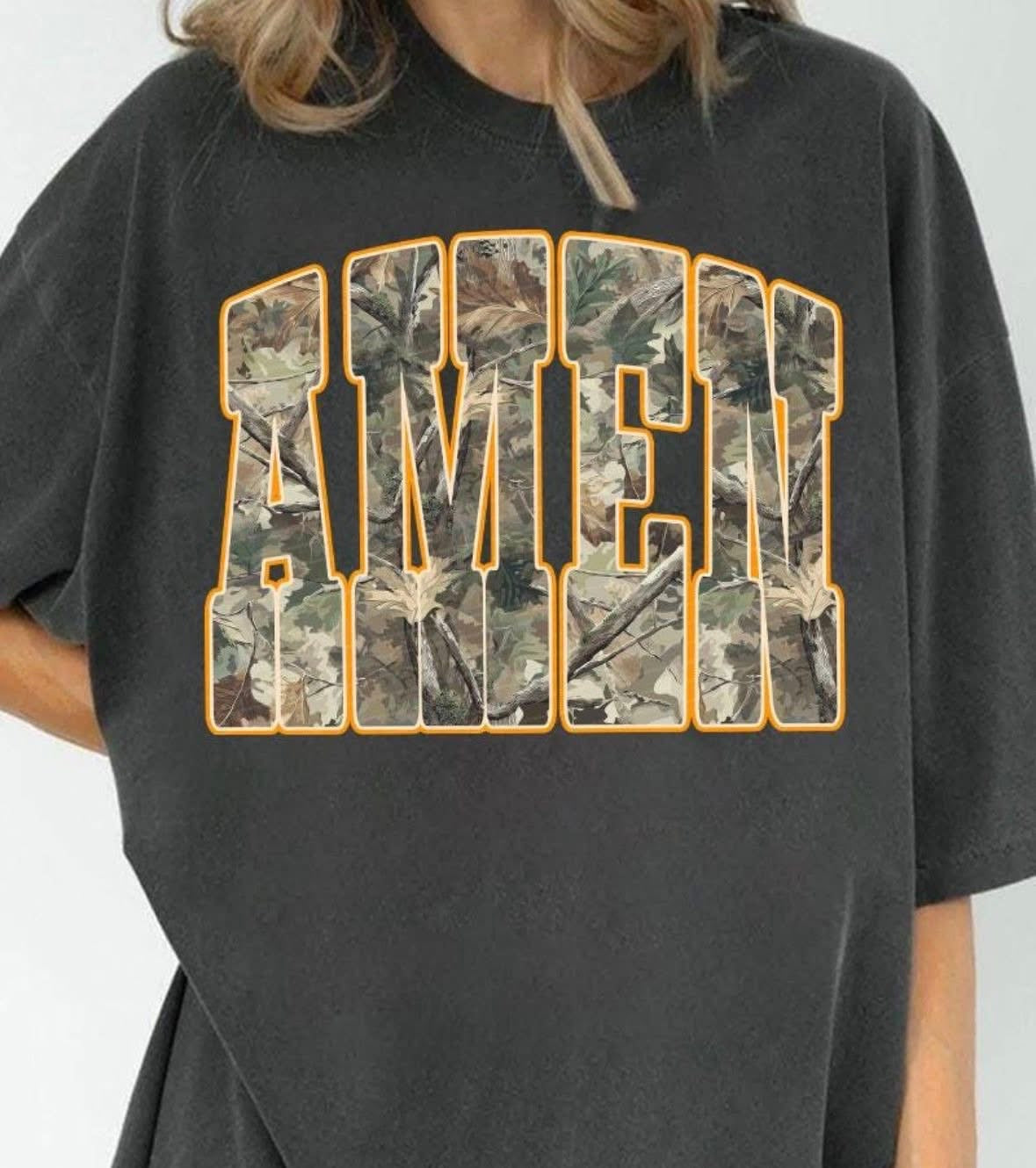 Comfort Color Camo Worship