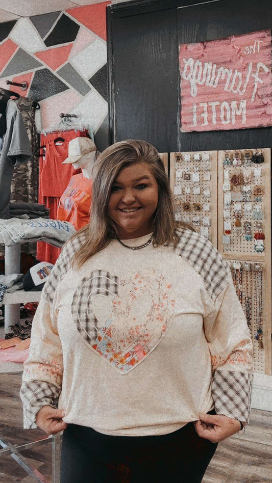 Quilted sweater