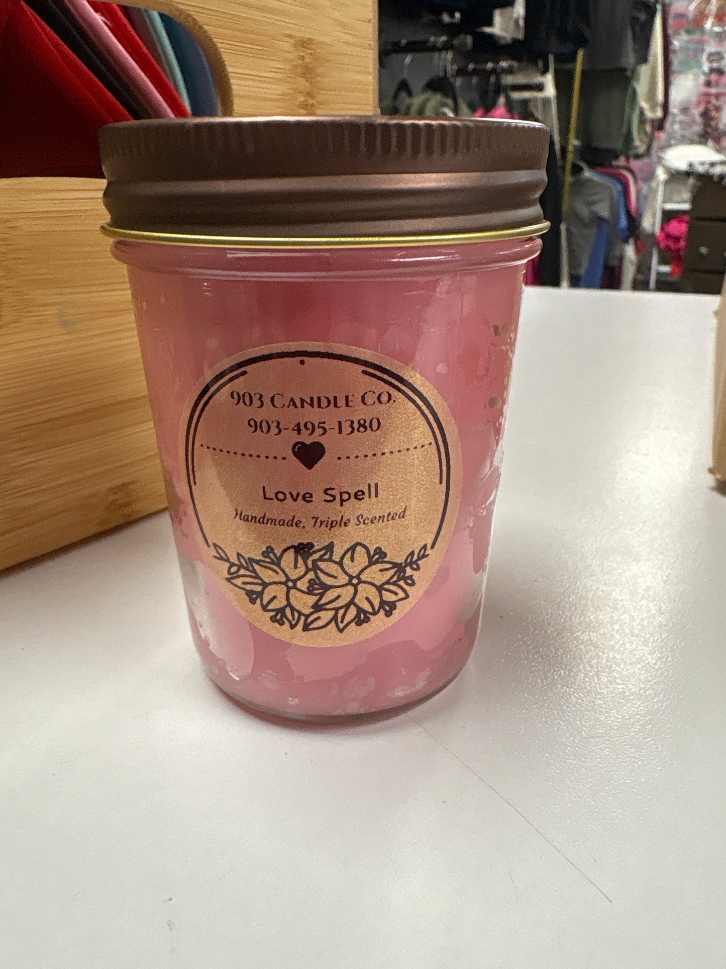 Love spell candle