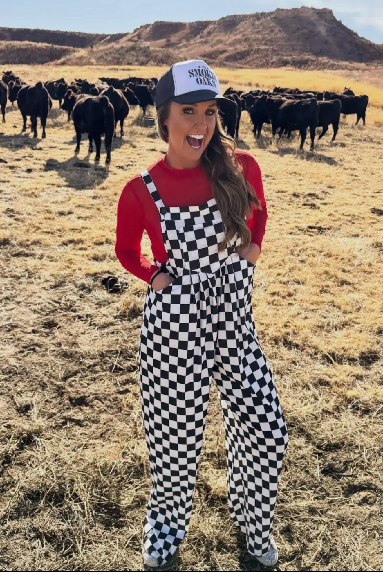 Checkered Overalls