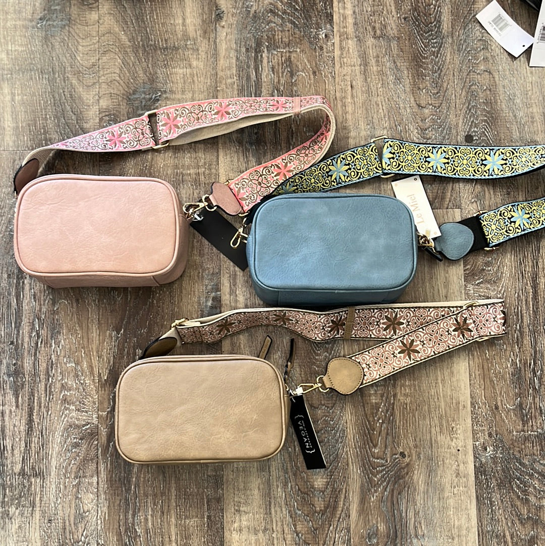 Leather cross body