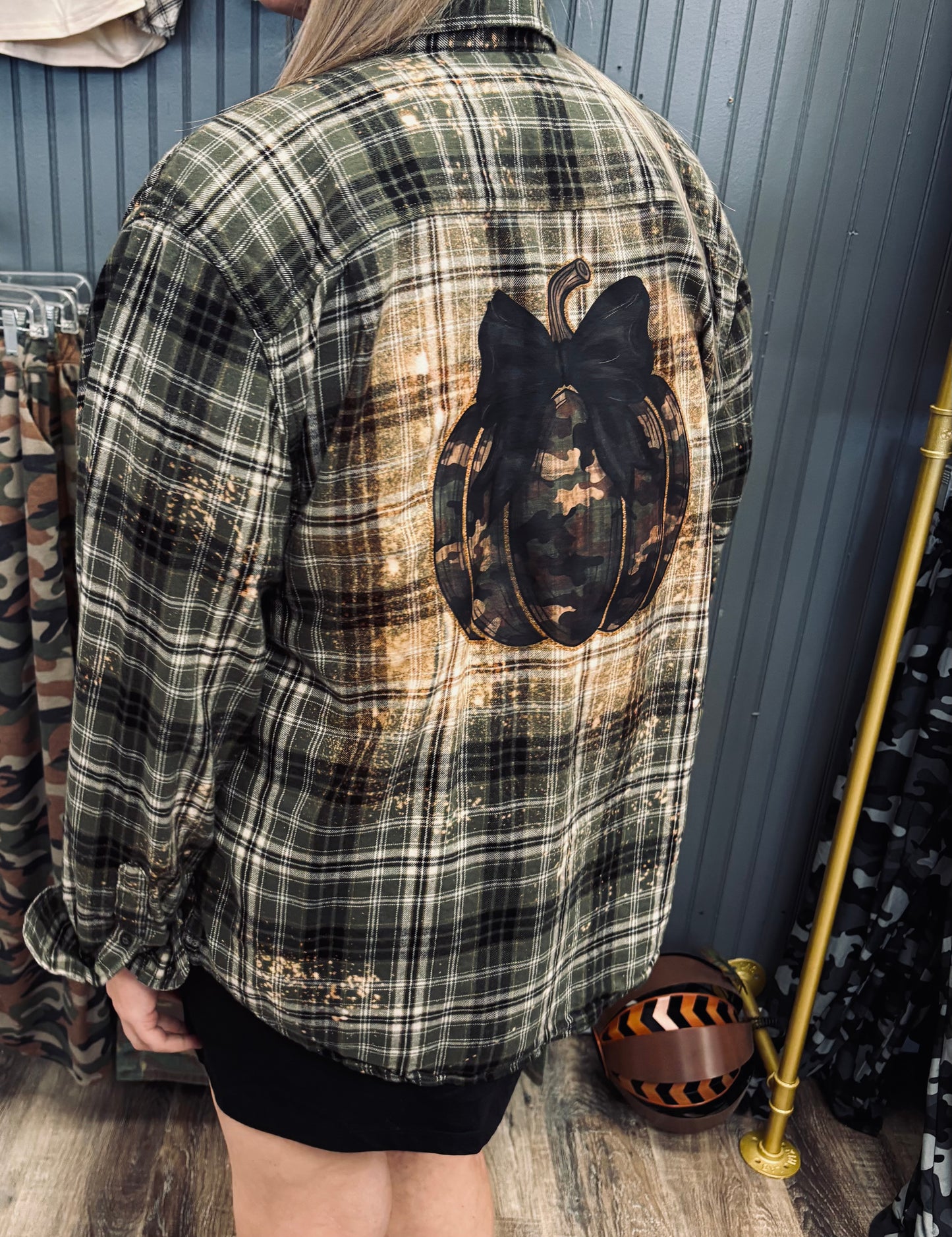 Bleached Fall Camo Flannel