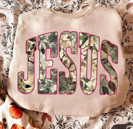 Camo Jesus Sweatshirt