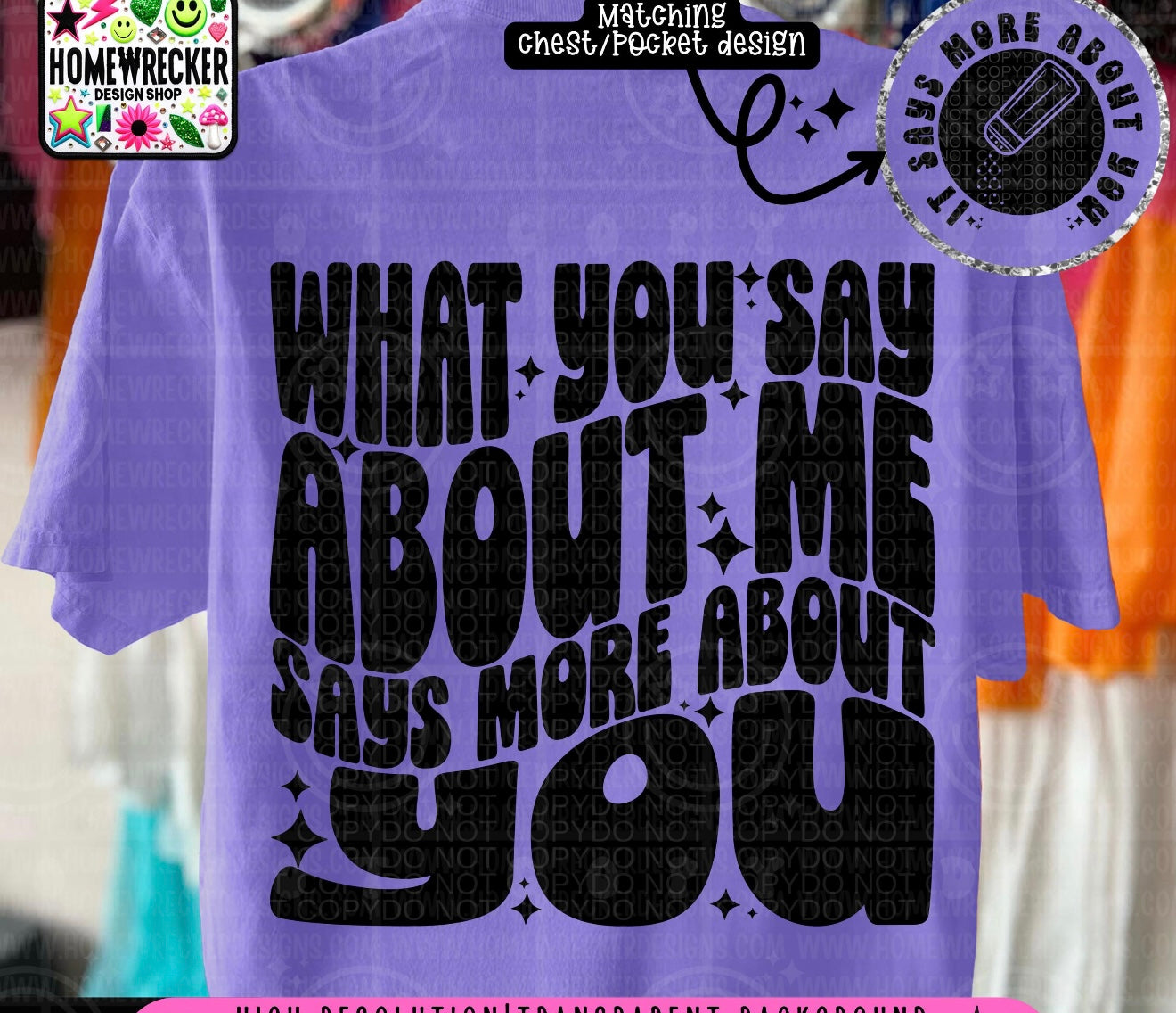 What you say about me