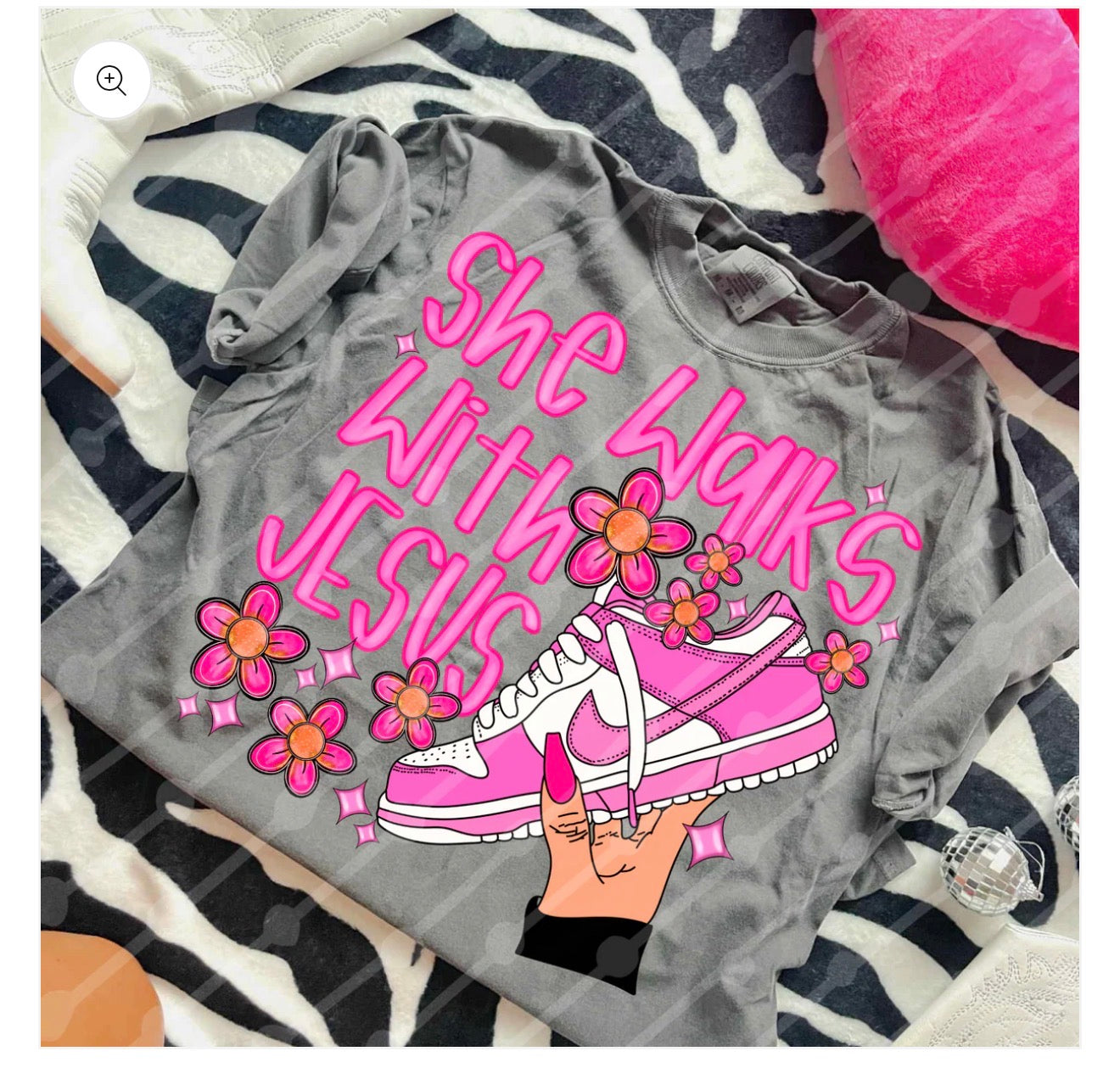 She walks with Jesus