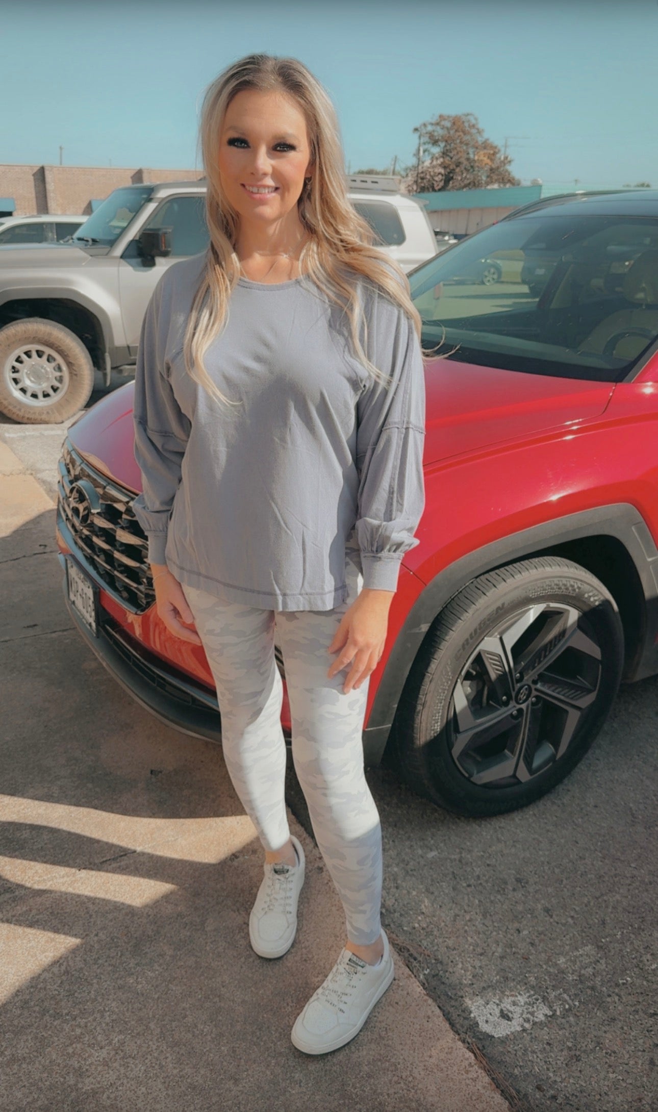 Light purple camo leggings