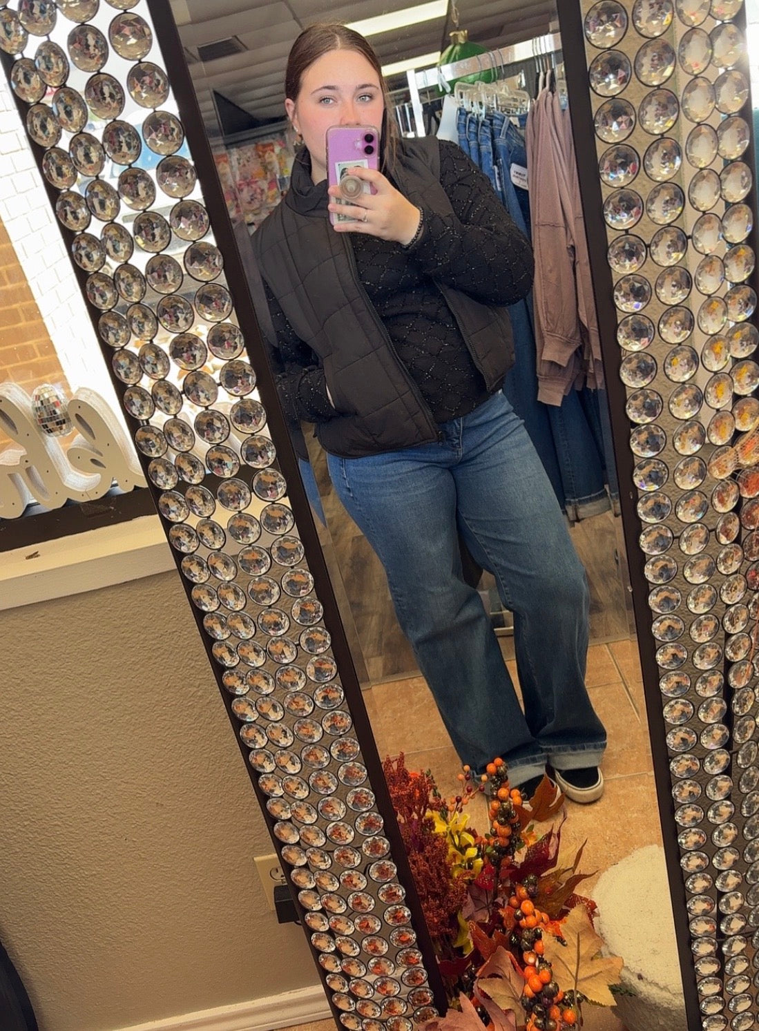 Tinsel design sweater