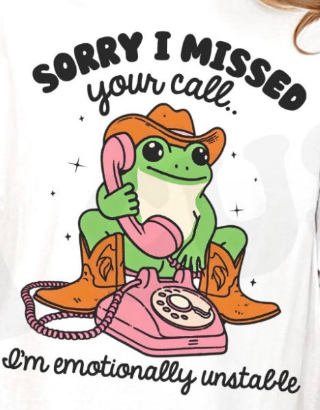 Sorry I missed your call DTF