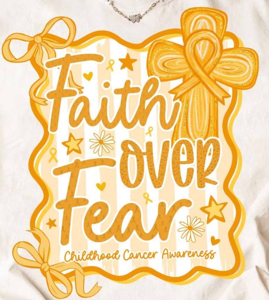 Faith over fear DTF print
