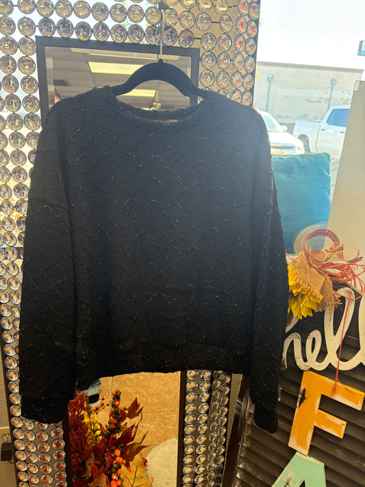 Tinsel design sweater