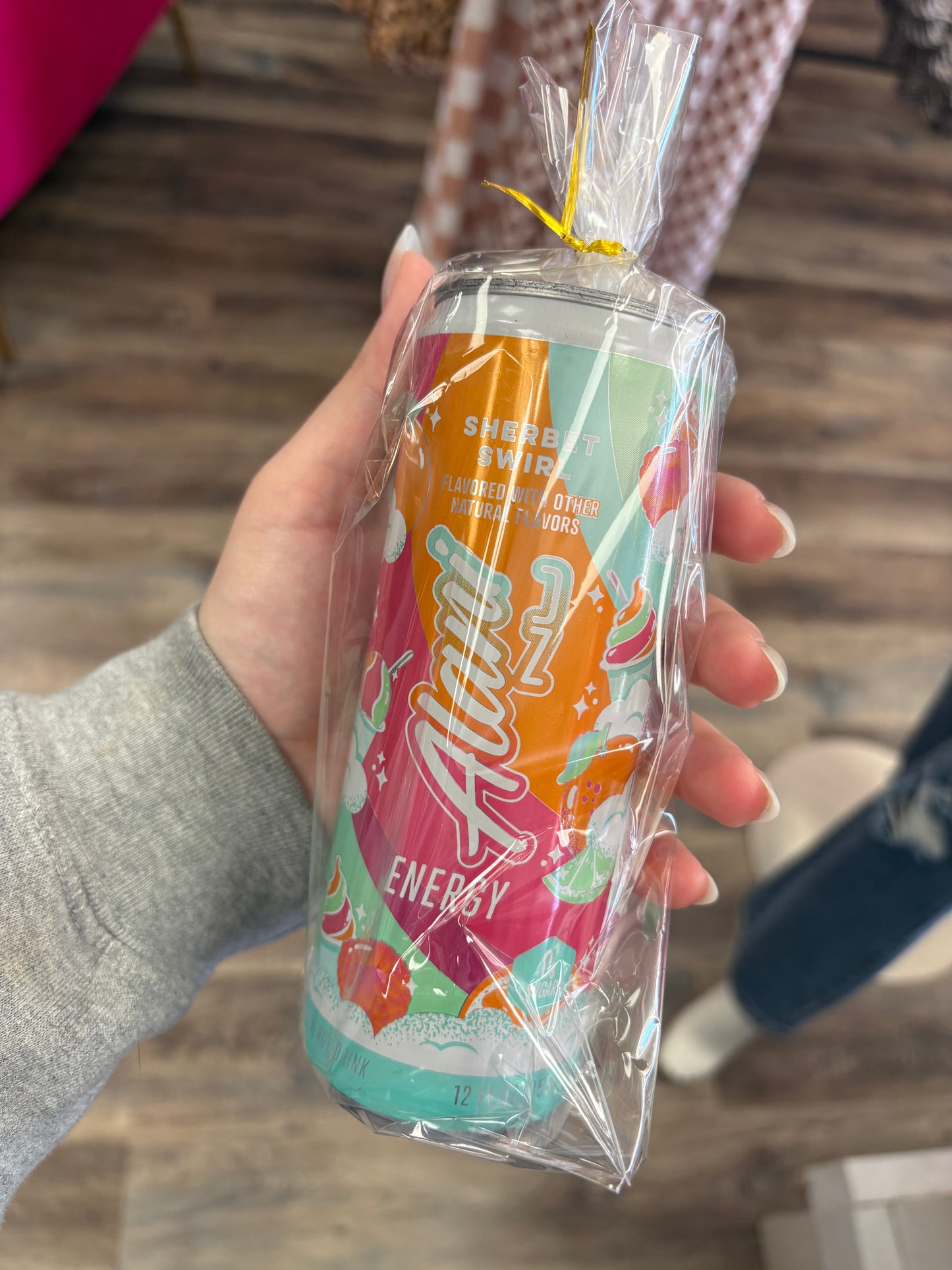 Sherbet swirl candle