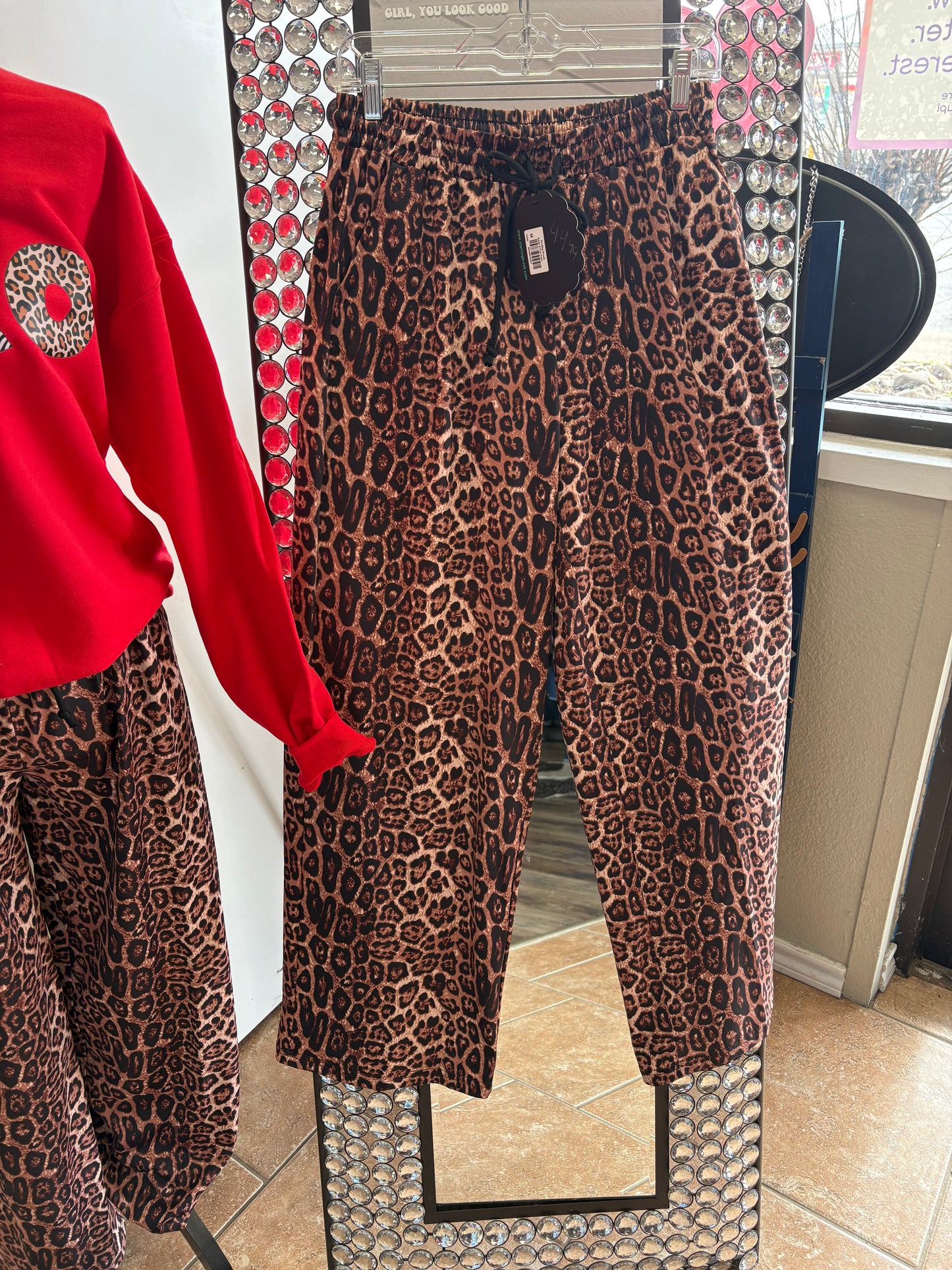 Leopard print bottoms