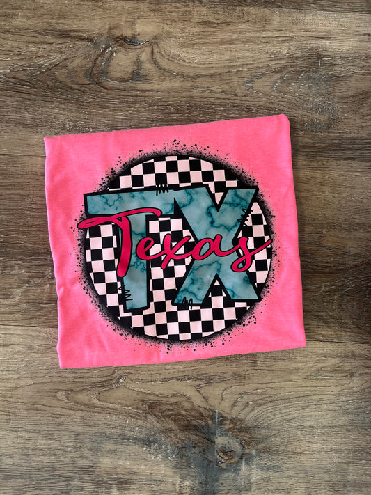 Pink Texas tee